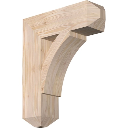 Ekena Millwork Thorton Craftsman Smooth Bracket, Douglas Fir, 5 1/2"W x 20"D x 24"H BKT06X20X24THR04SDF